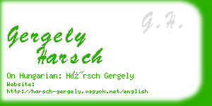 gergely harsch business card
